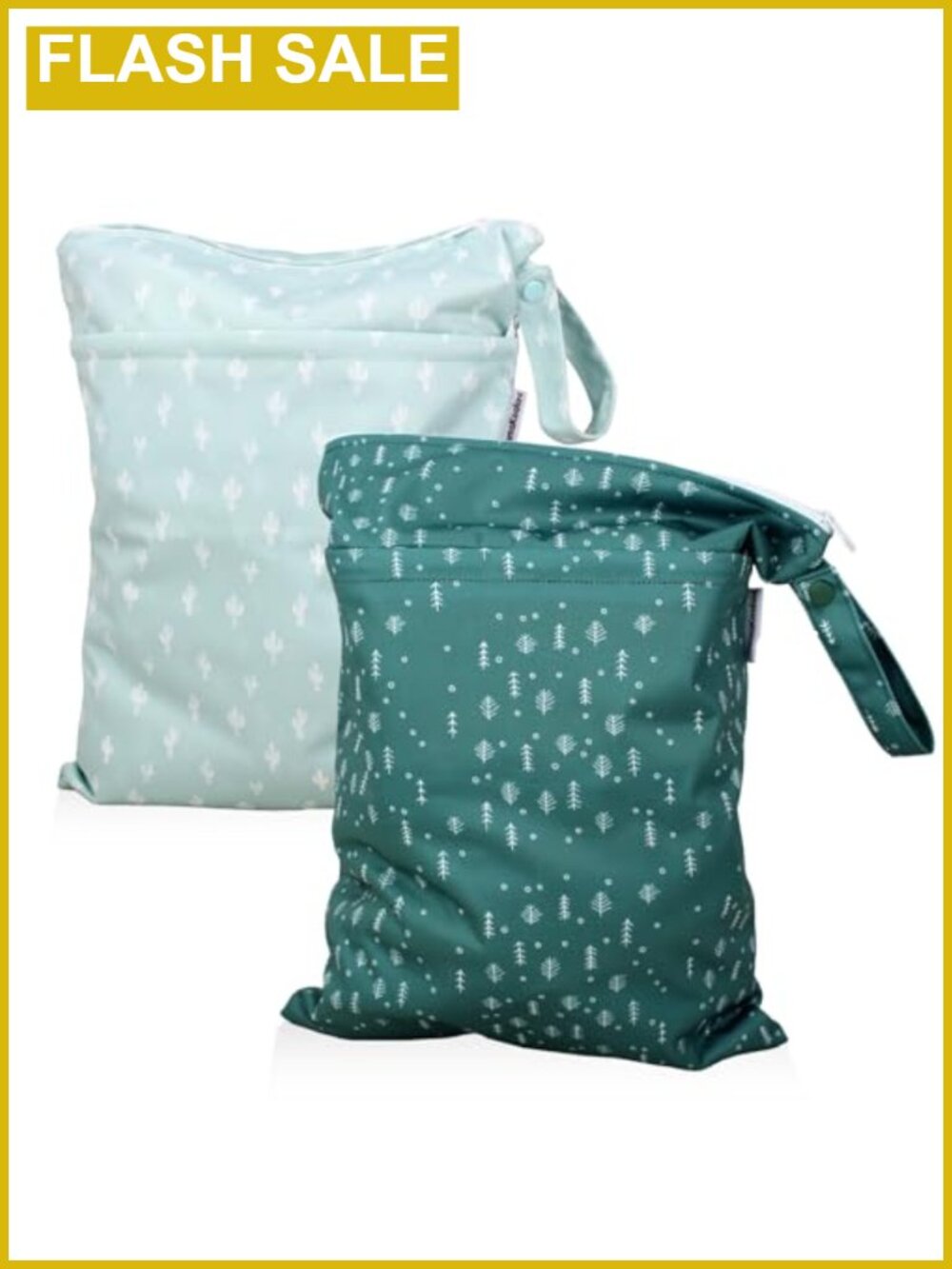 2 Pack Polyester Waterproof Wet Dry Bags 12x16 Portable Reusable